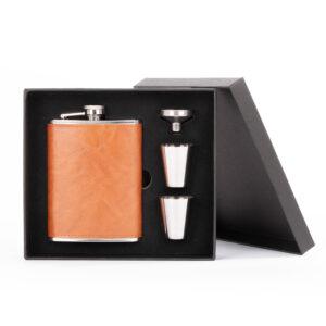 Set Petaca + Vasitos "Oxford"