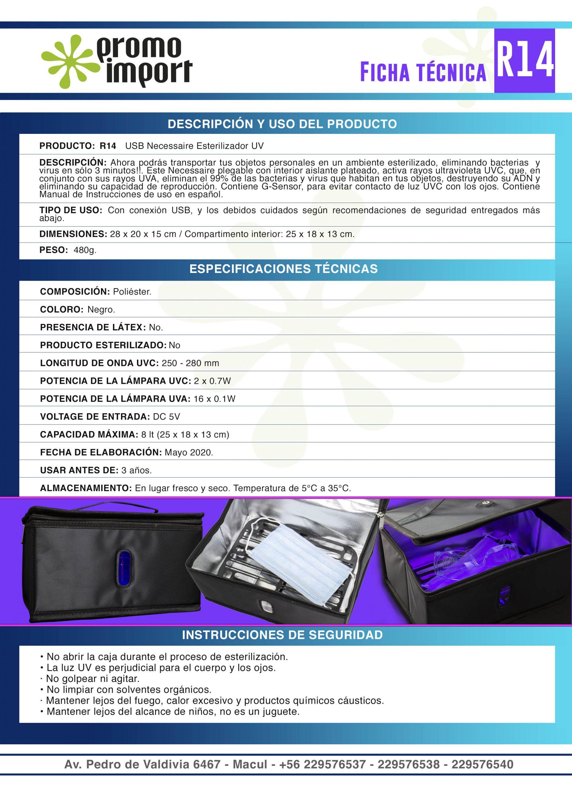 Necessaire Esterilizador UV con Conexión USB - Imagen 12
