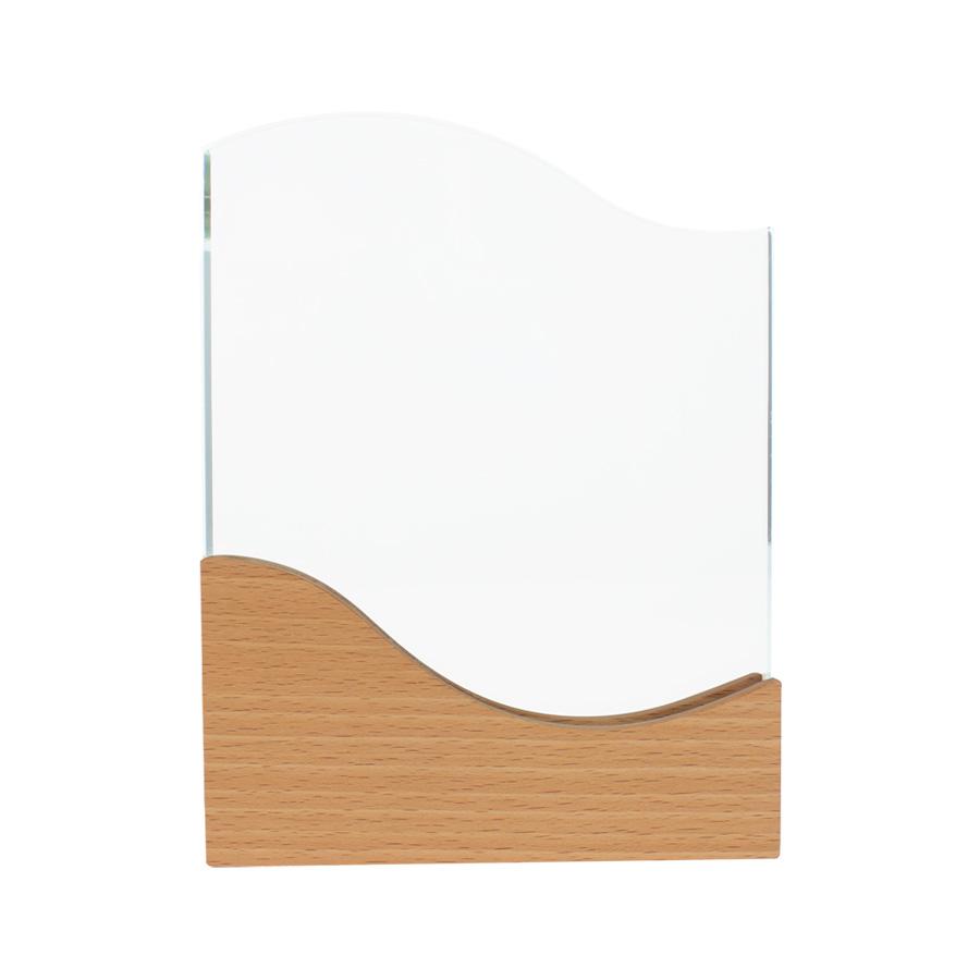 Trofeo Galvano de Madera y Cristal "Wave" - Imagen 3