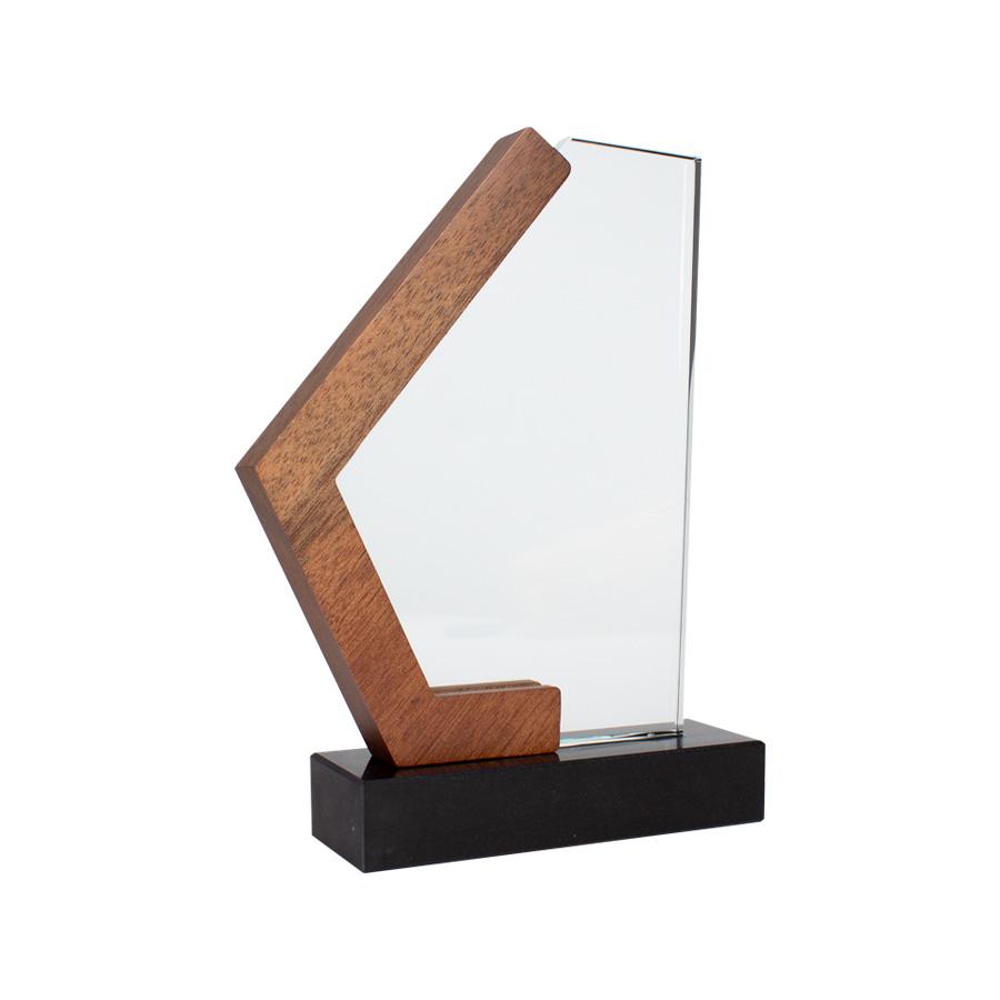 Trofeo Galvano de Madera, Mármol y Cristal "Mercx" - Imagen 3