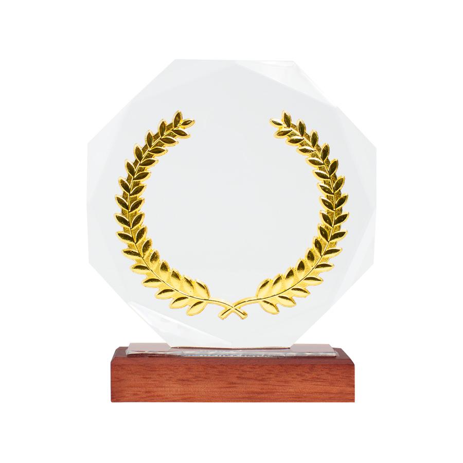 Trofeo Galvano de Madera, Cristal y Acero "Phelps" - Imagen 3