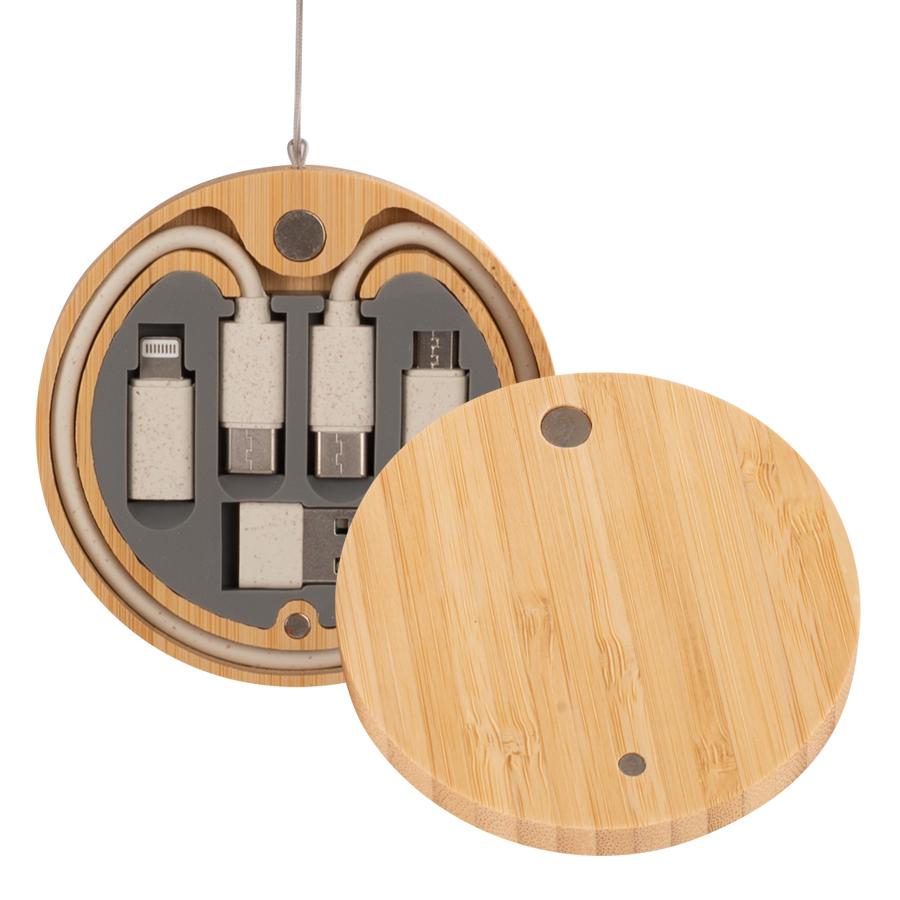 Connect Multicargador 6 en 1 de Bamboo y Trigo. - Imagen 2