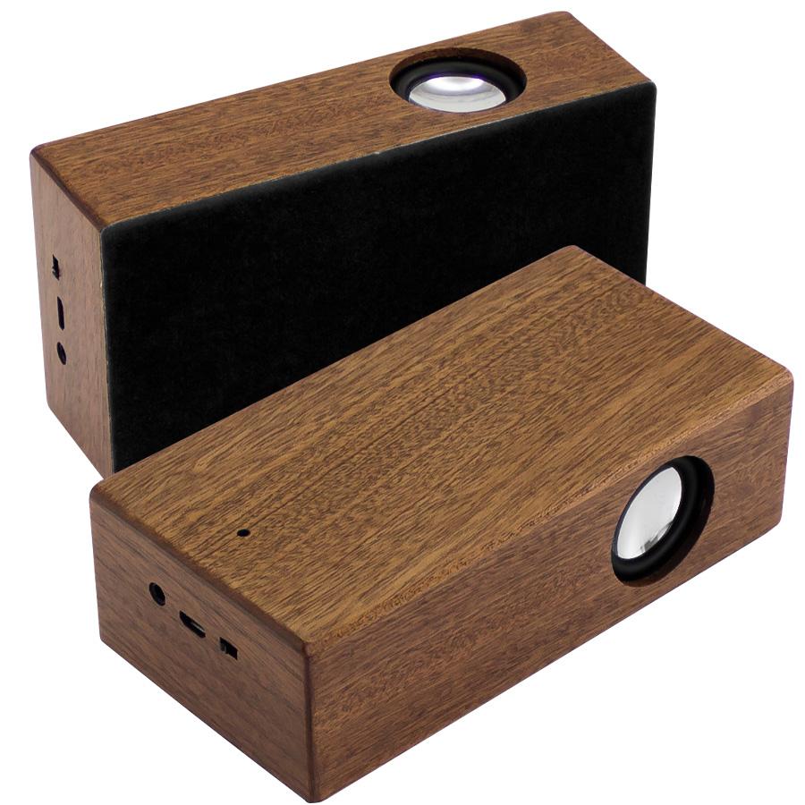 Parlante Grande Inducción Madera Nogal - Imagen 4