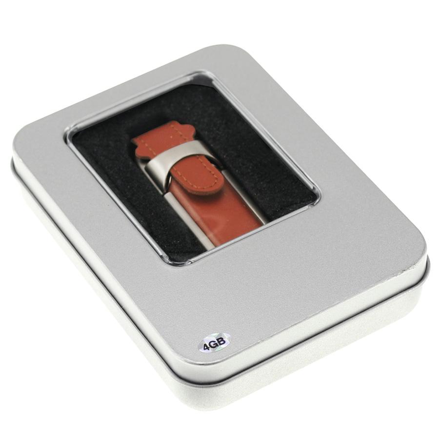 USB Pendrive 4GB de Metal y Cuero - Imagen 4
