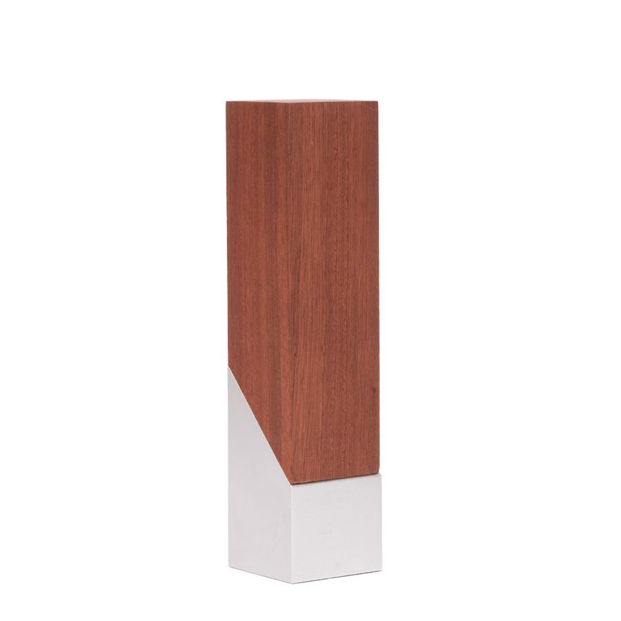 Bloque Trofeo de Acero y Madera "Lukas" - Imagen 3