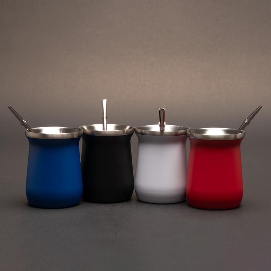 Vaso Térmico metálico "Mate" 300ml. con Bombilla - Imagen 17