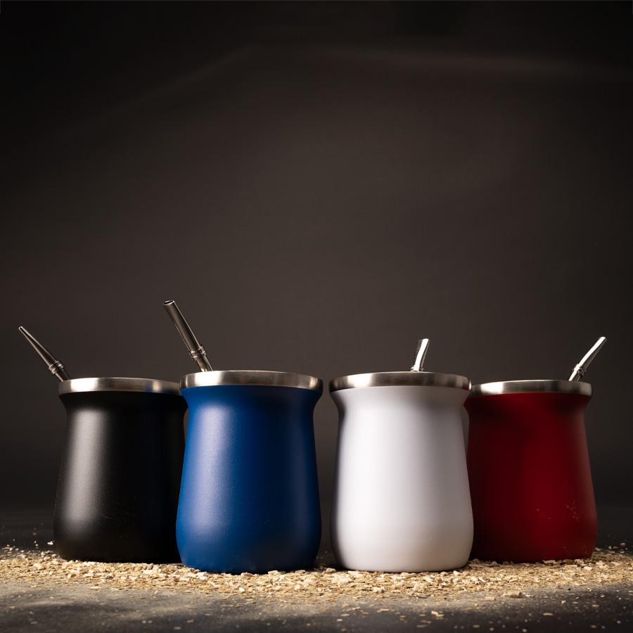 Vaso Térmico metálico "Mate" 300ml. con Bombilla - Imagen 18