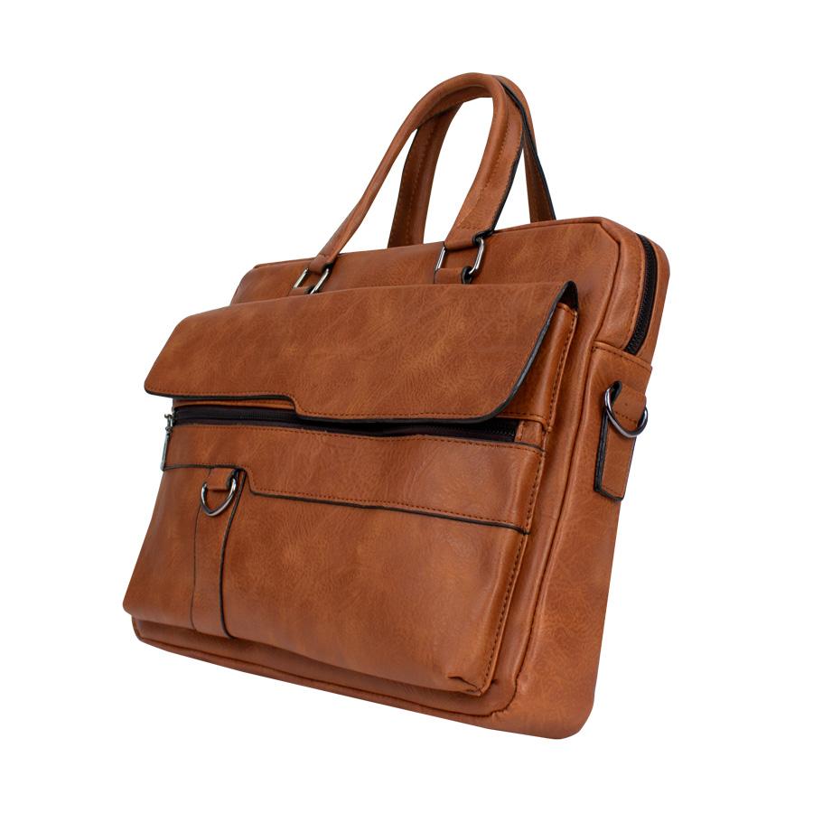 Maletín ejecutivo porta-notebook de Eco-cuero "Bronson" 6.5L - Imagen 6