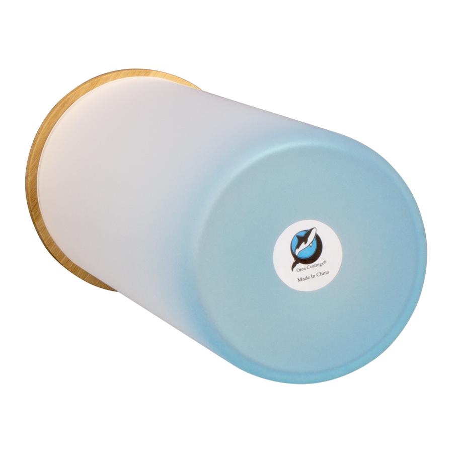 Botella Vidrio Borosilicato Sublimación, tapa Bamboo 500cc - Imagen 7