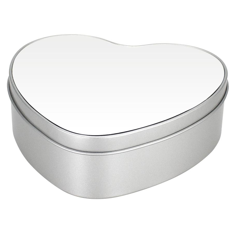 Caja Metálica Corazón Sublimación - Imagen 2