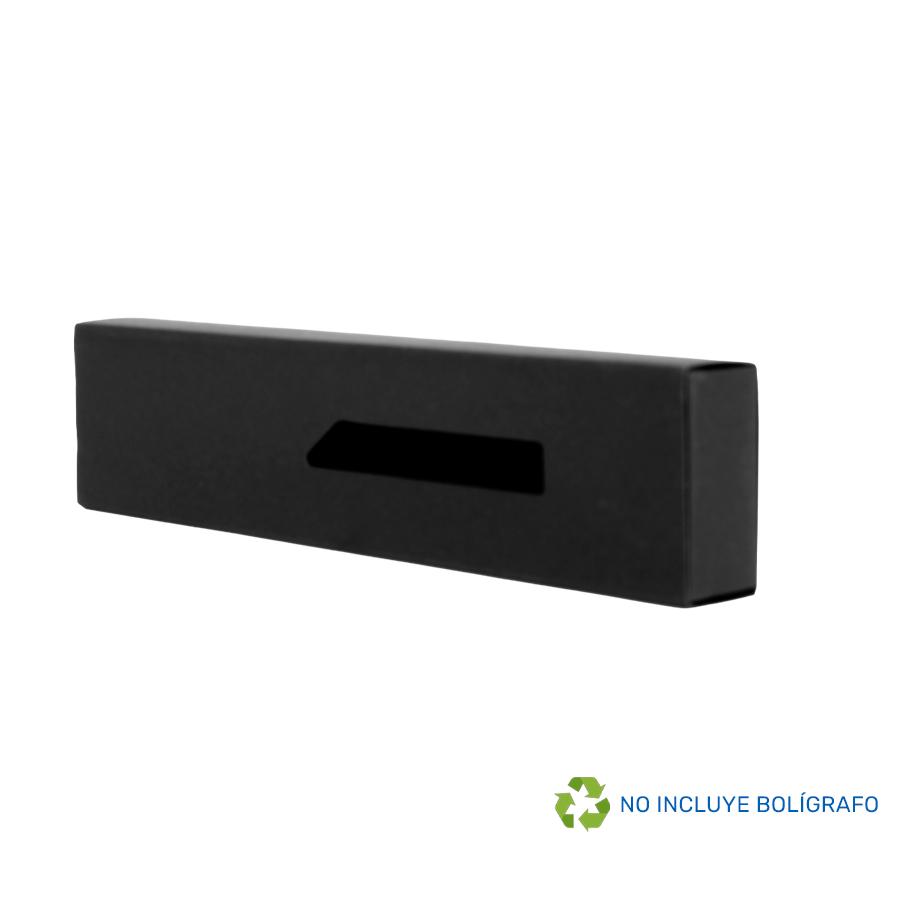 Estuche Porta-Lápiz o Bolígrafo, en cartón negro. - Imagen 2