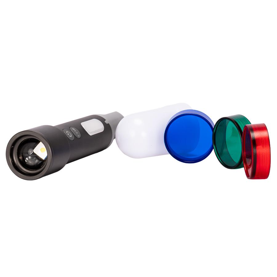 USB Linterna Táctica y lámpara recargable "Hook" 15-en-1 - Imagen 3