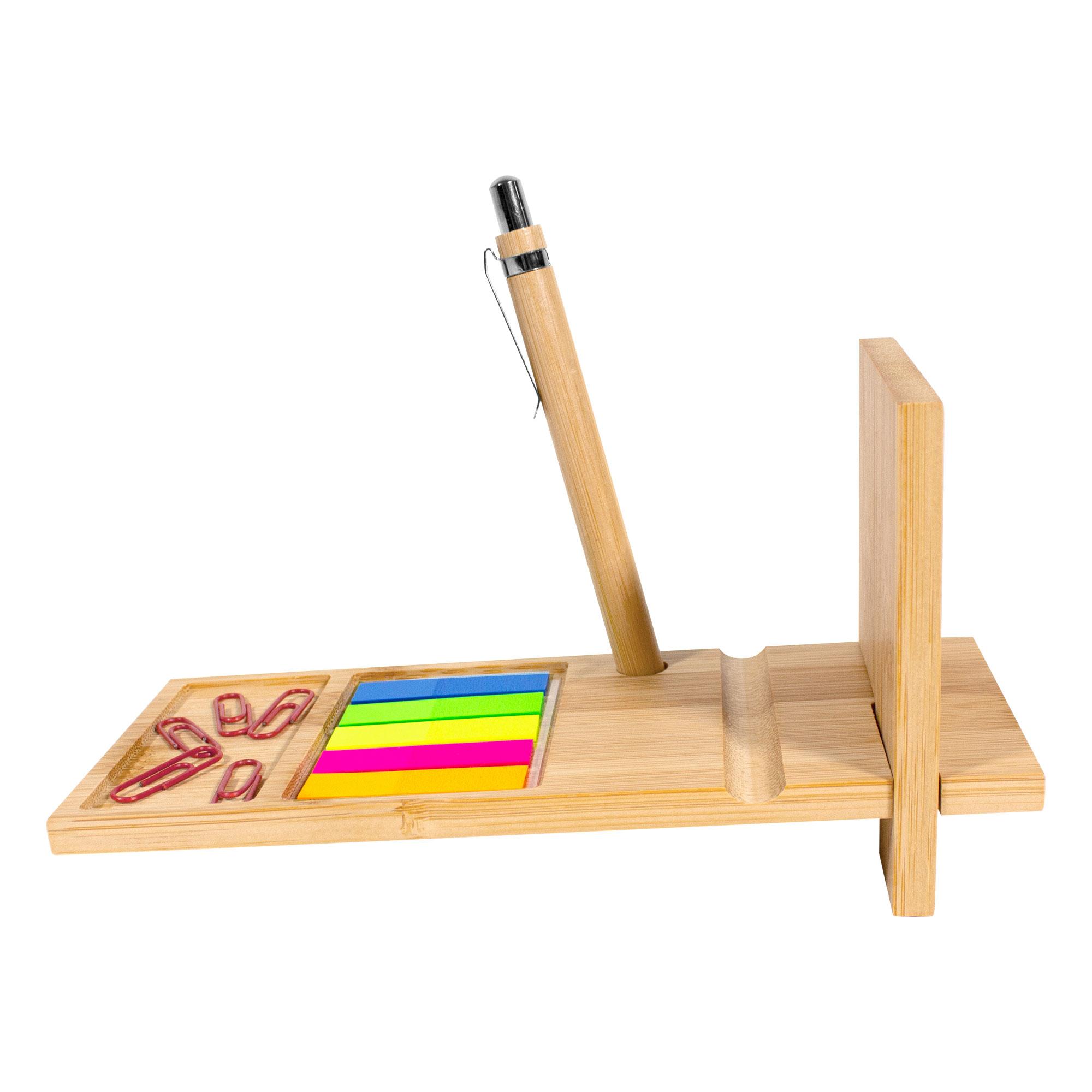 Organizador de escritorio de bambú "Nagano desk" - Imagen 5