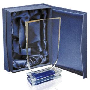 Galvano Cristal Escudo 185 x 110 mm.