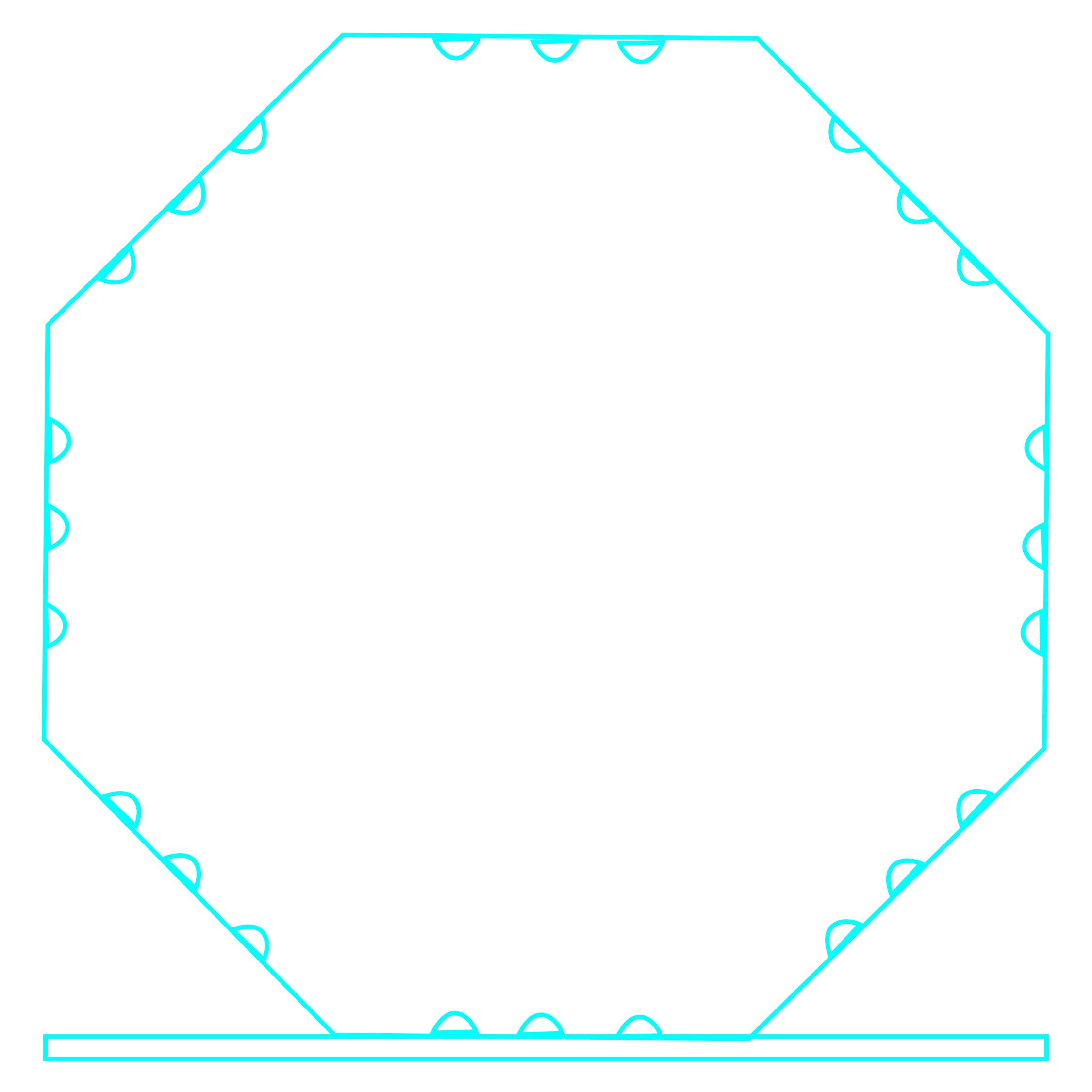 Galvano Cristal Octagonal 165 x 160 mm. - Imagen 4