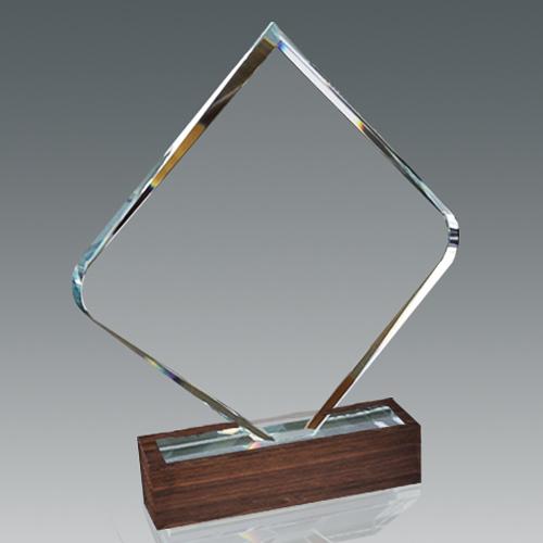 Galvano Cristal con Base de Madera 190 x 220 mm. - Imagen 2