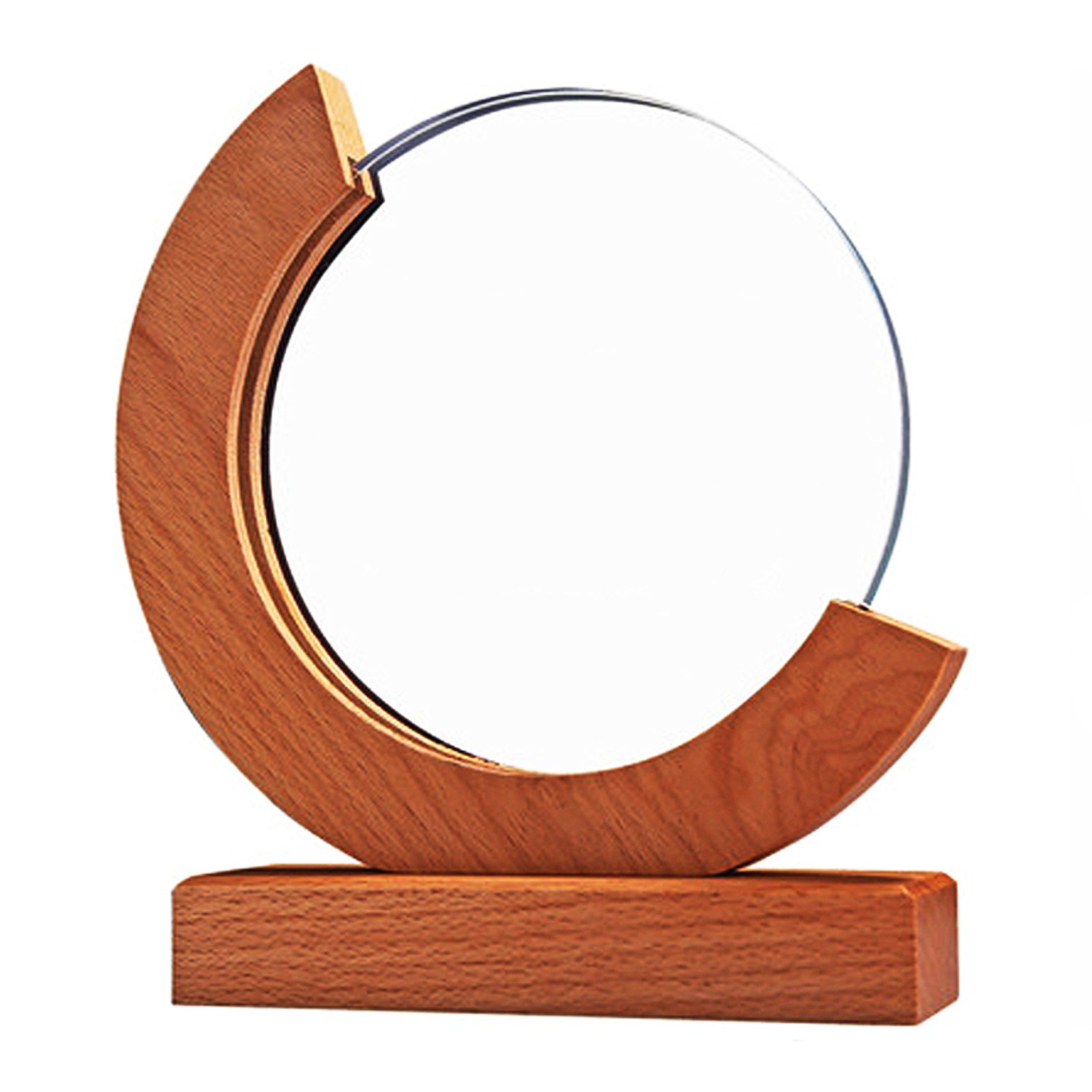 Galvano Cristal con Base de Madera 18 x 19 cm. - Imagen 2