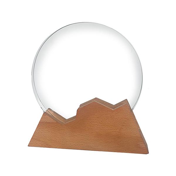 Galvano Cristal con Base de Madera 200 x 210 mm. - Imagen 2