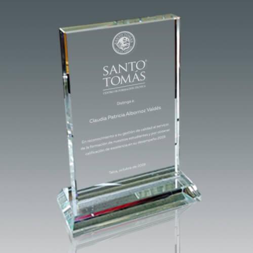 Galvano Cristal Rectangular 160 x 90 mm. - Imagen 3