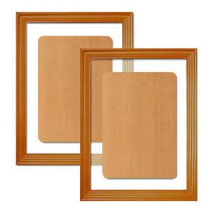 Galvano Vidrio con Madera 20 x 26 cm.