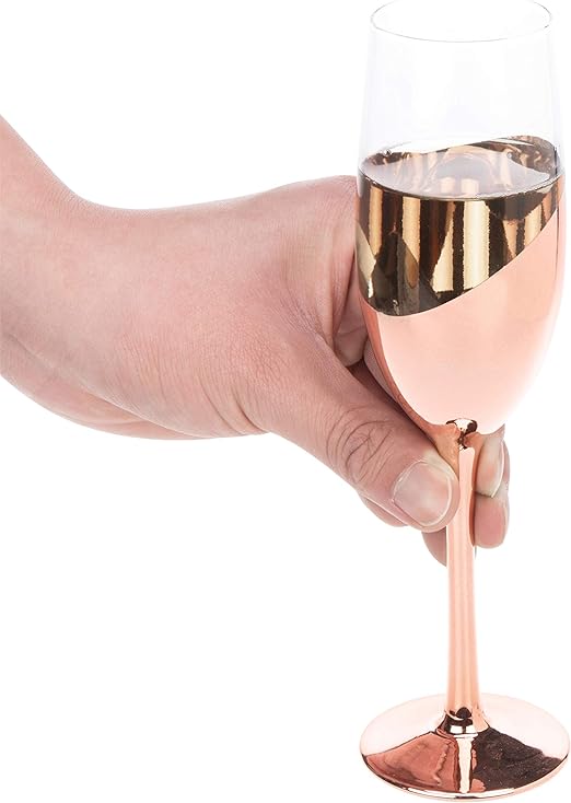 Set de 4 copas champagne encobrizadas 230 ml - Imagen 11