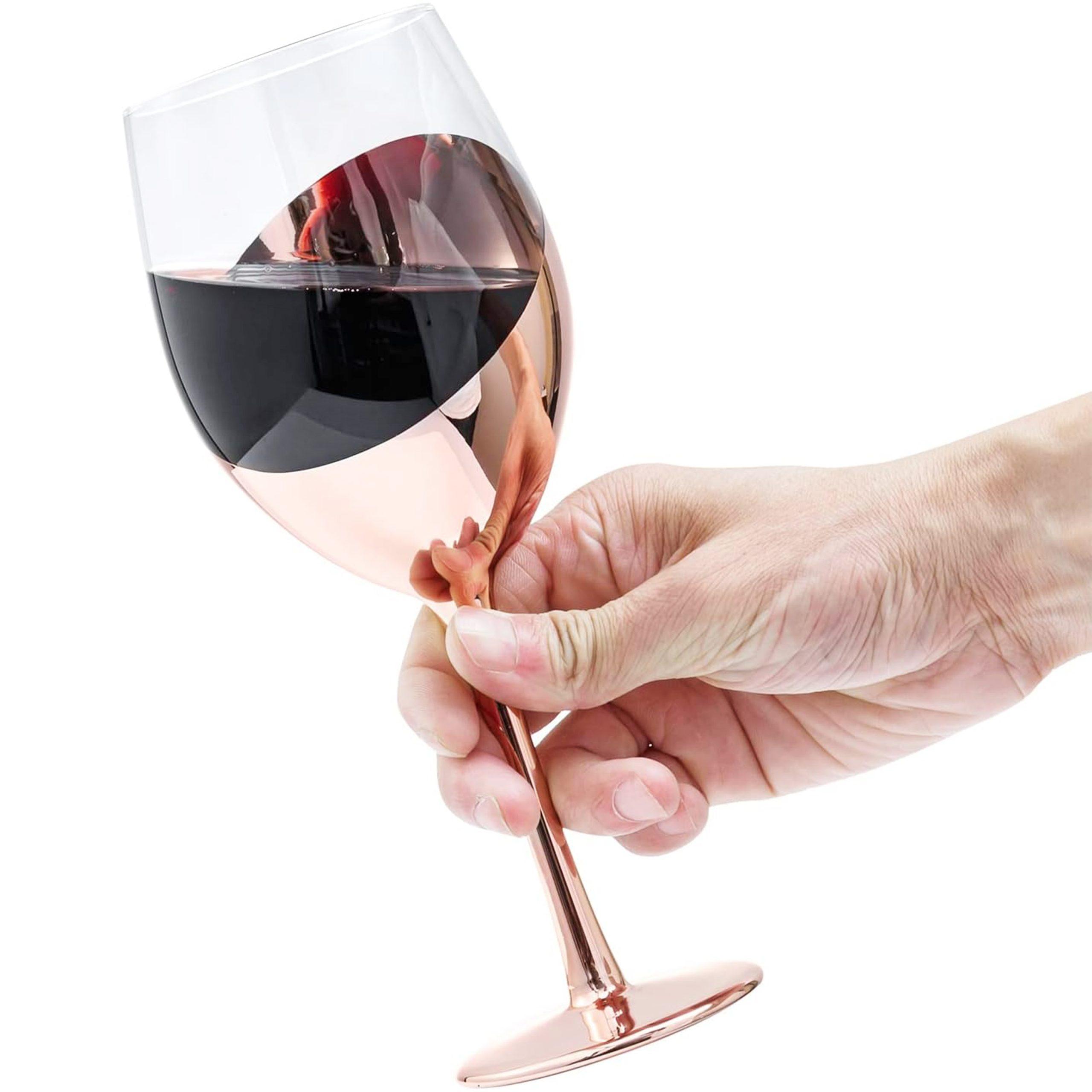 Set de copas y decantador para vino encobrizado - Imagen 10
