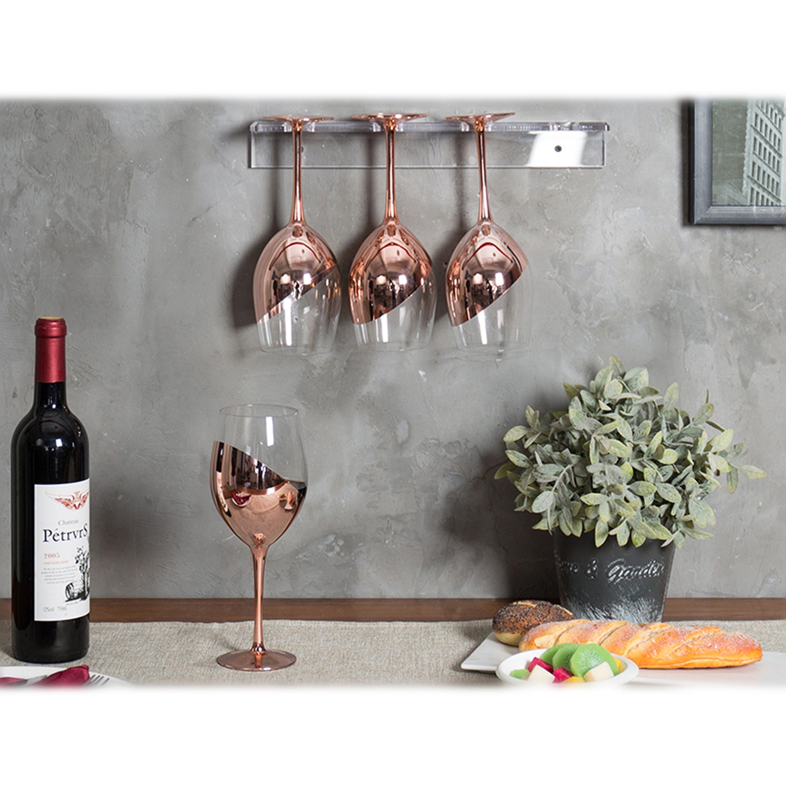 Set de copas y decantador para vino encobrizado - Imagen 8
