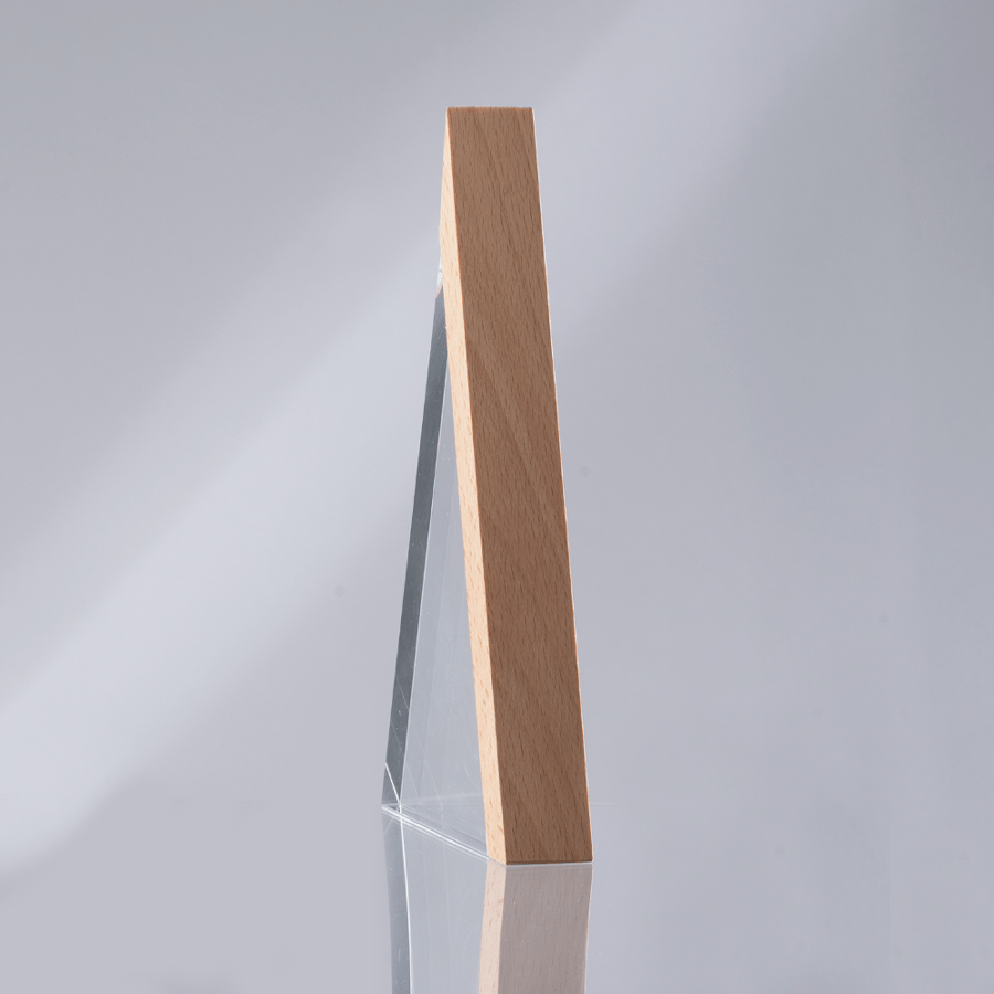 Trofeo galvano de madera y cristal "Triangle" - Imagen 9