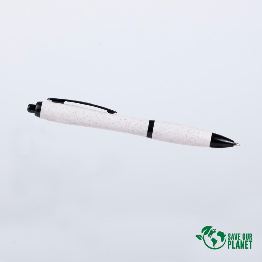 Bolígrafo ecológico de fibra de trigo "Element 2" tinta azul - Imagen 3