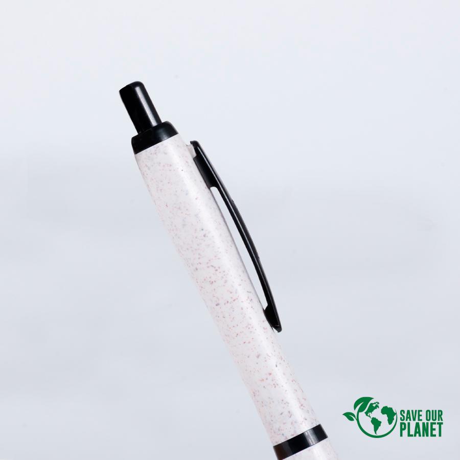 Bolígrafo ecológico de fibra de trigo "Element 2" tinta azul - Imagen 4