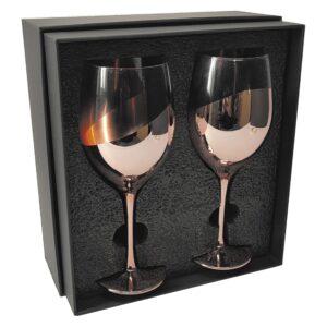 Set de 2 copas de vino encobrizadas 415 ml