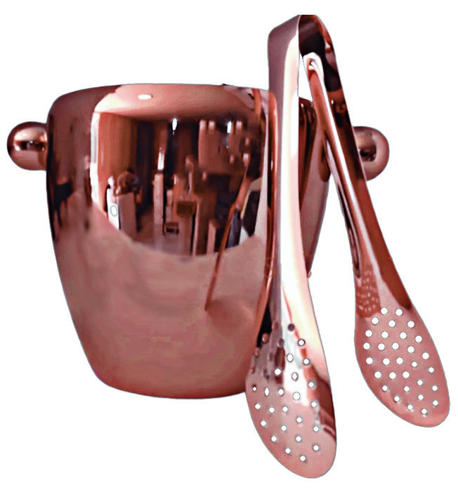 Hielera encobrizada con tenaza 1,5 L