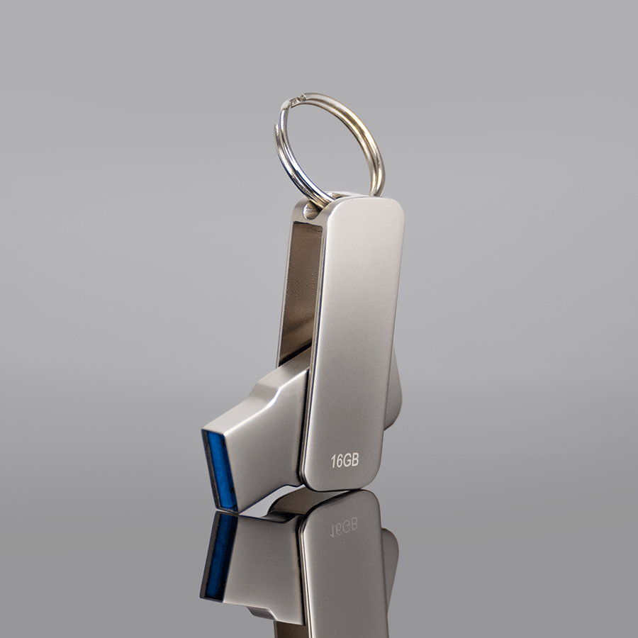 USB 3.0 pendrive "Swivel" de acero inoxidable 16 GB