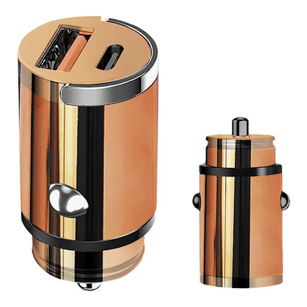 Adaptador Metálico para automóvil Encobrizado
