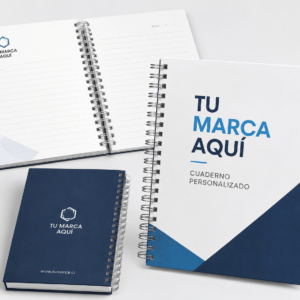 Cuaderno Institucional Personalizado Tapa Dura 14 x 21,5 cm.